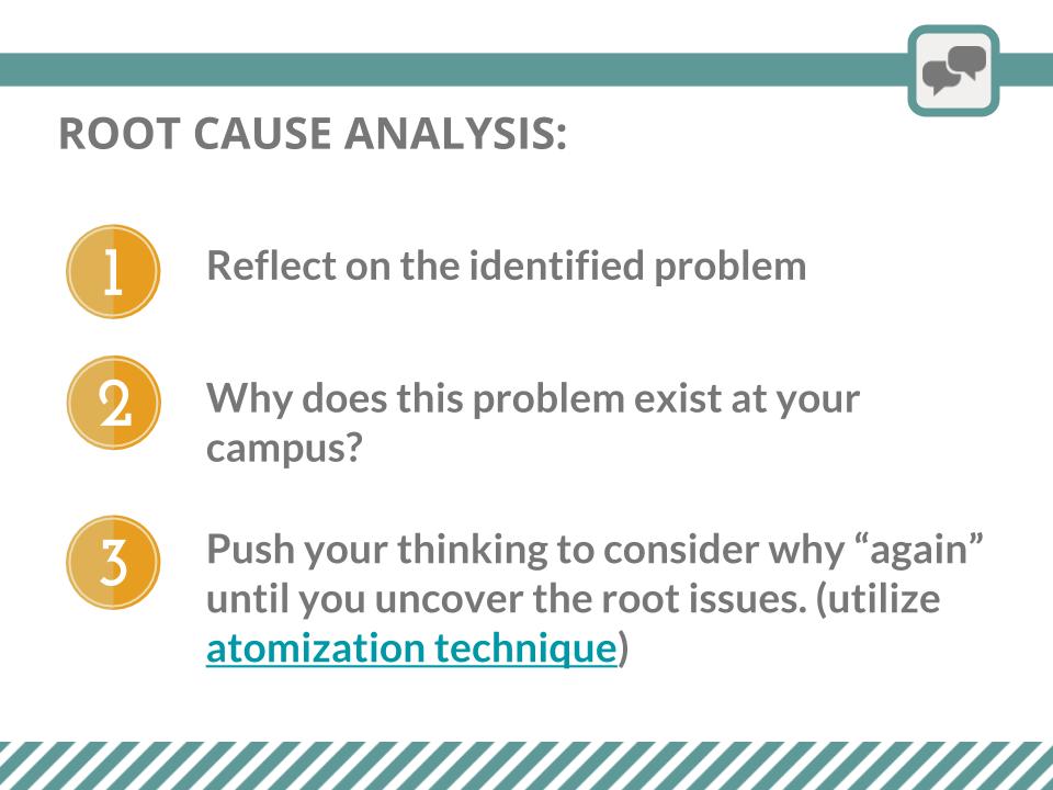 Root Cause Example Slide