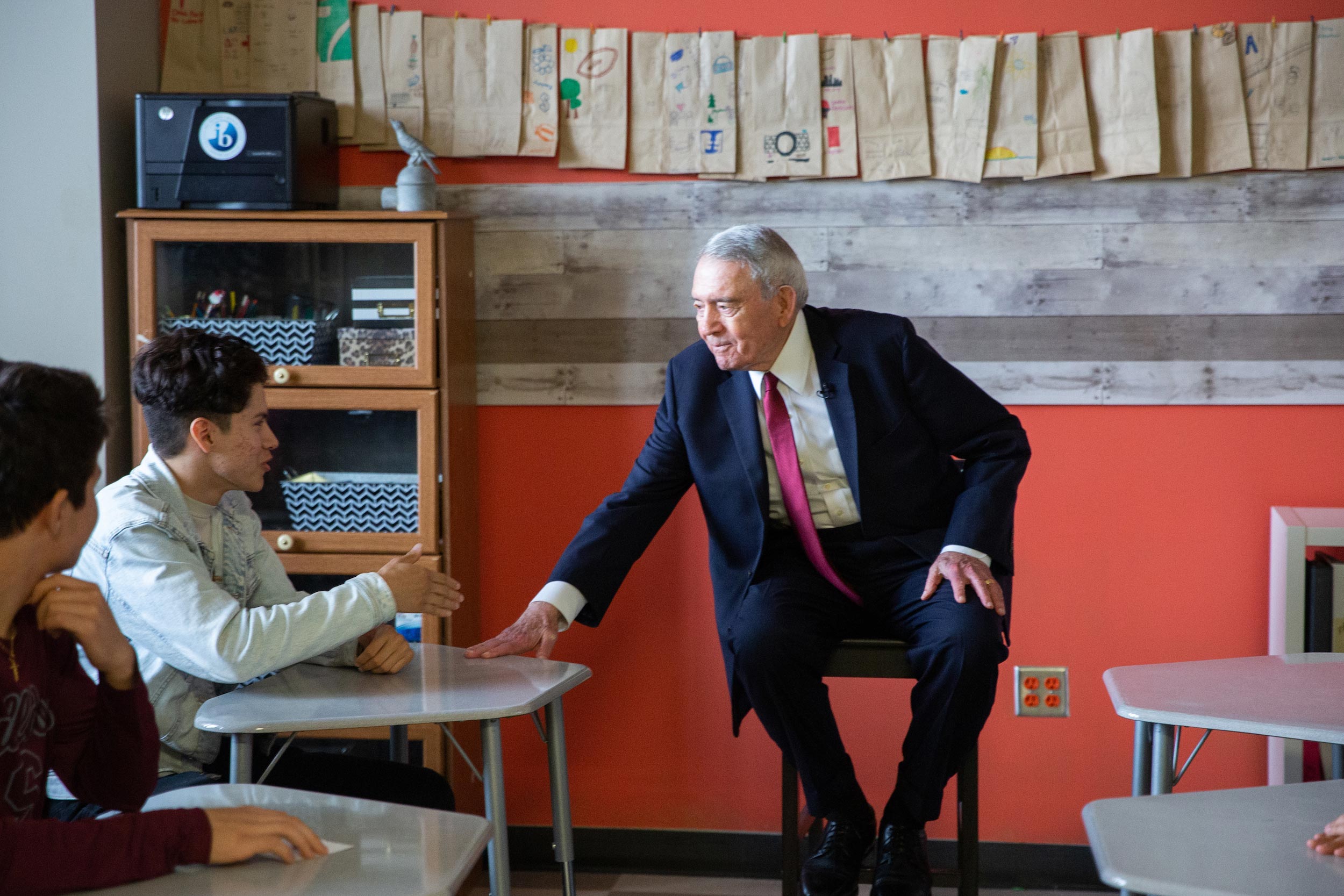 Dan Rather Answering a Student's Question