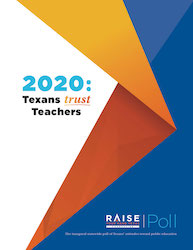 2020: Texans Trust Teachers Front Cover of the Poll
