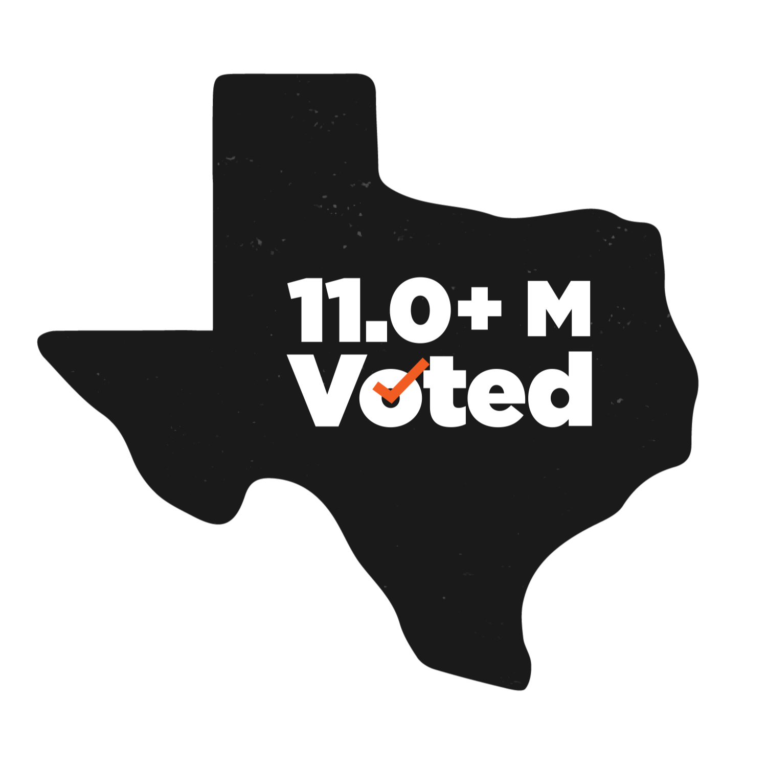Post election Texas state - more than 11 million voted