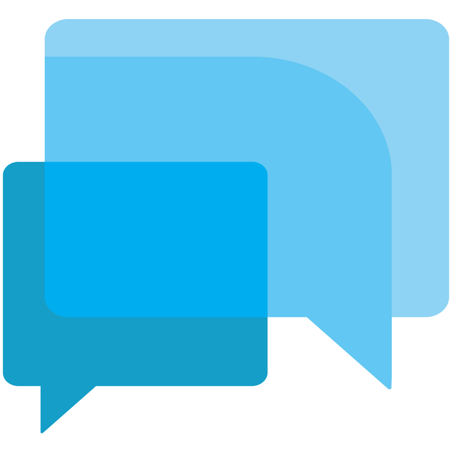 Attitudes-Toward-Teachers Attitudes toward teachers icon speak bubbles with blue colors