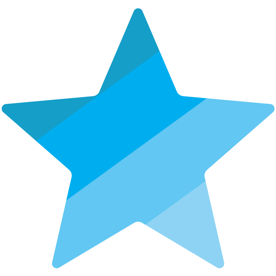 Rating-the-Schools Rating the Schools icon star with blue spectrum colors
