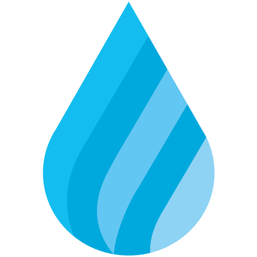 School-Funding School Funding icon with blue spectrum colors in a raindrop