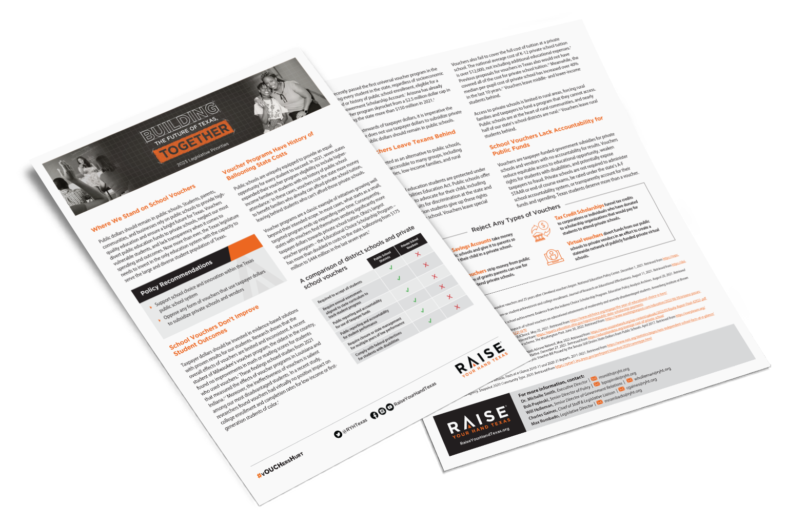 2023 Voucher one pager legislative priorities