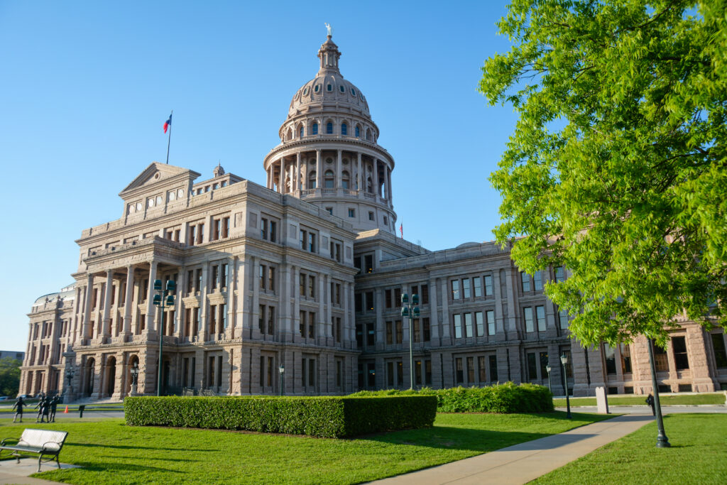 State Capitol of Texas, located in Austin, TX