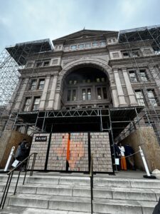 MWM Art showcasing thousands of rulers Installation in front of Capitol