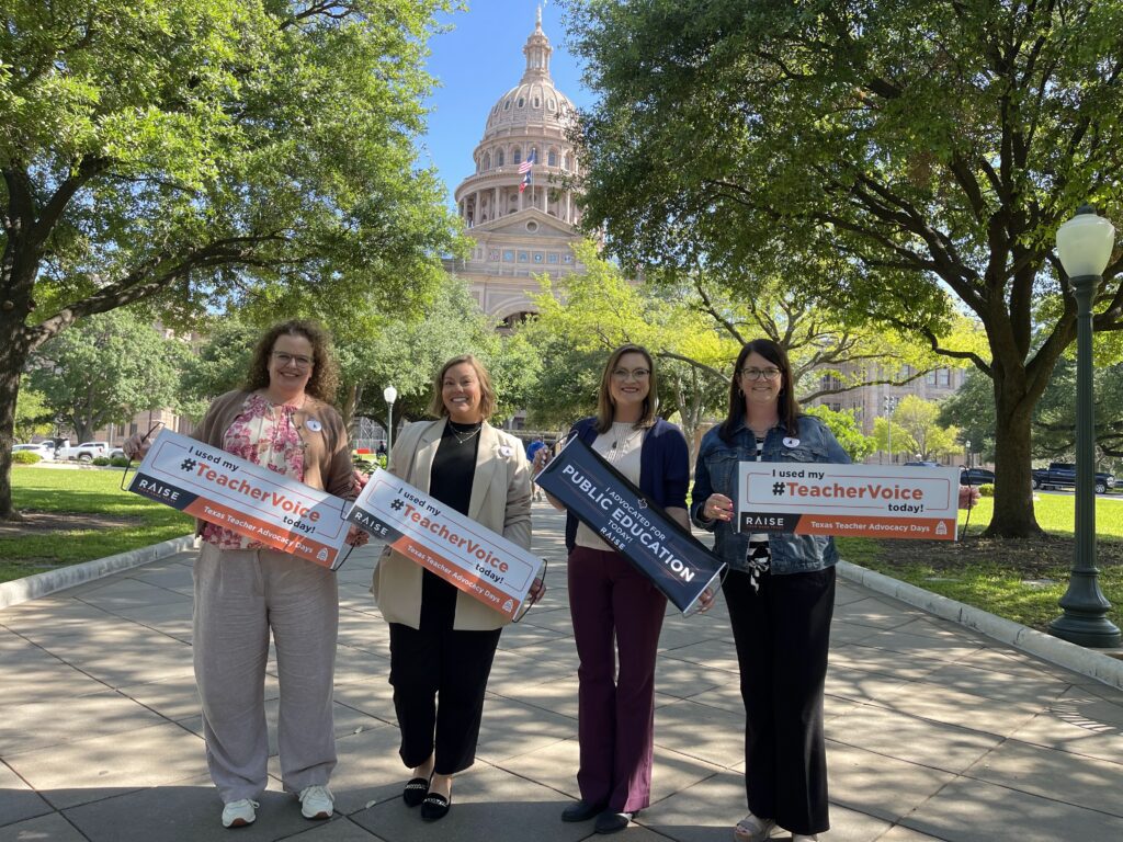 Public Education Advocates from Amarillo Texas in front of Texas Capitol Building