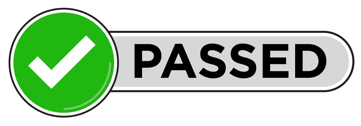 Passed icon graphic