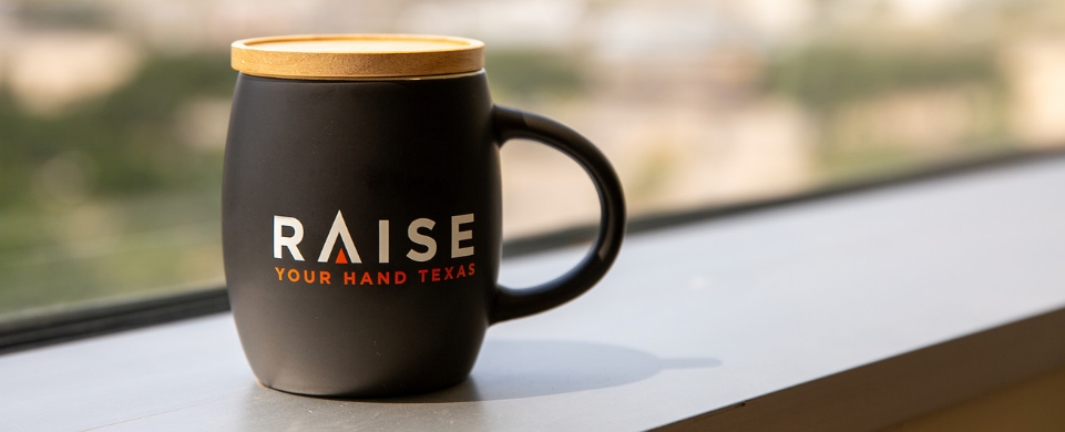 Raise Your Hand mug image