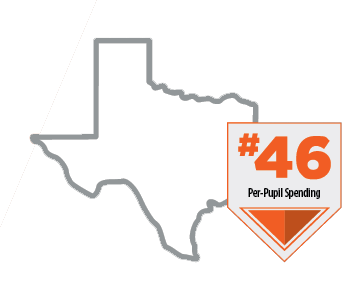 Texas graphic 46th per pupil spending rank