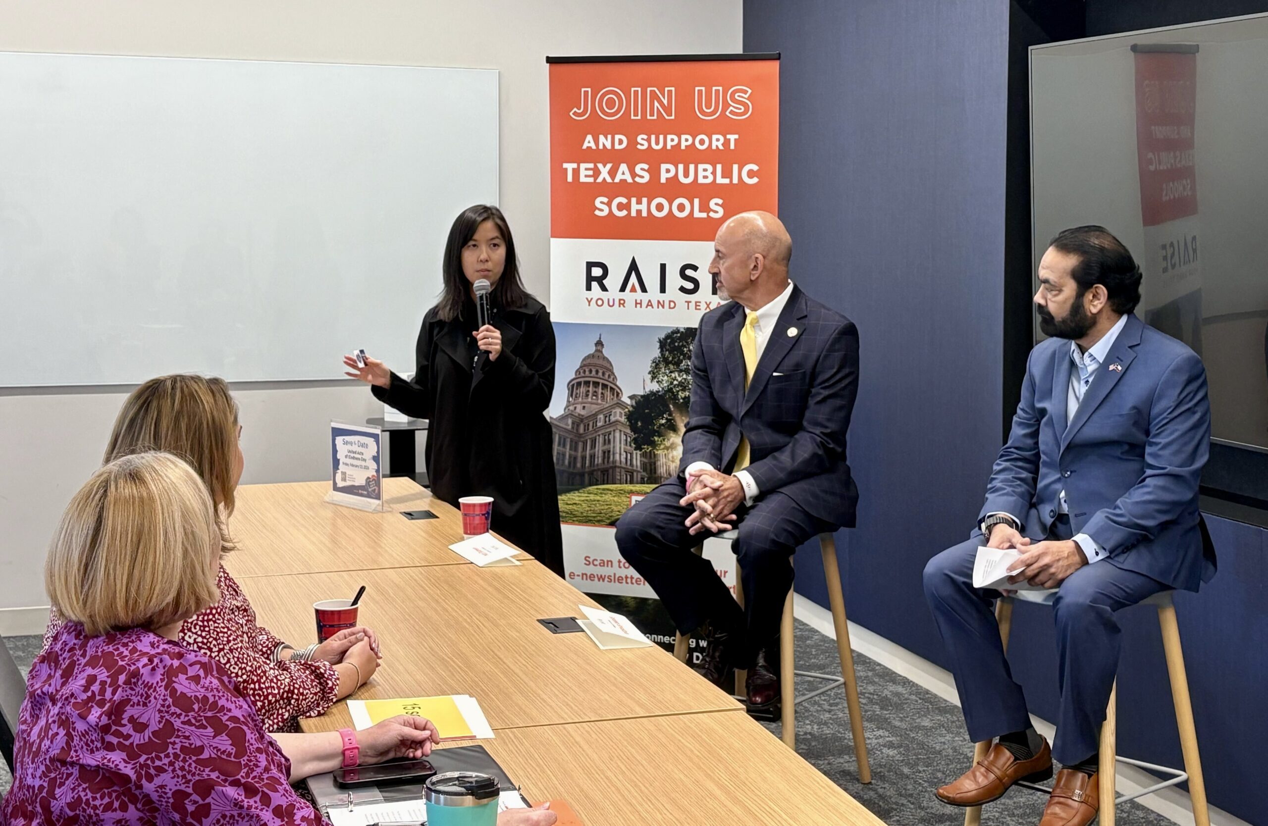Candidates answer questions at a Candidate Town Hall in Plano