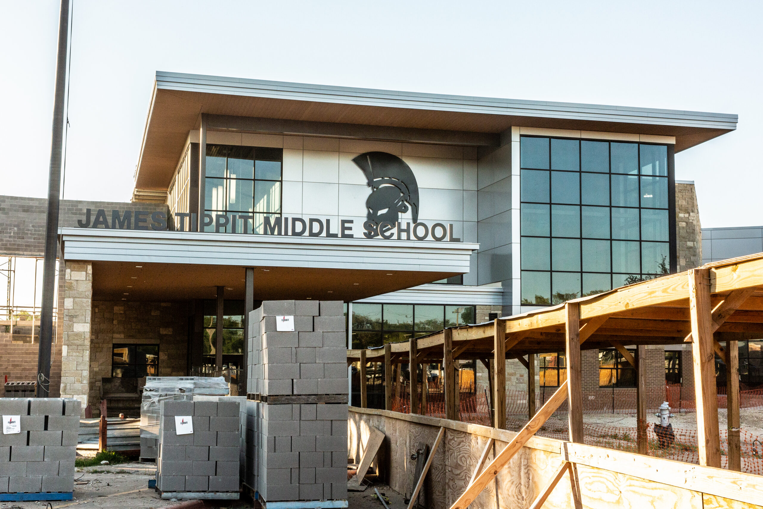 Construction of Georgetown ISD's Tippit Middle School